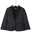Dsquared2 Single Button Blazer In Blue