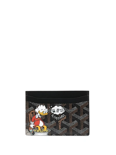 Pre-owned Goyard 2020 St. Surplice Cardholder In Black