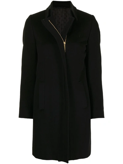 Pre-owned Gucci Classic Collar Coat In Black