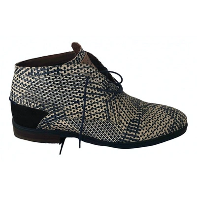 Pre-owned Floris Van Bommel Leather Boots In Multicolour