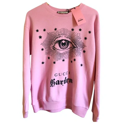 Pre-owned Gucci Pink Cotton Knitwear