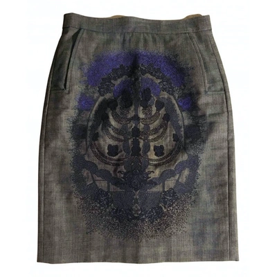 Pre-owned Christian Lacroix Skirt In Grey