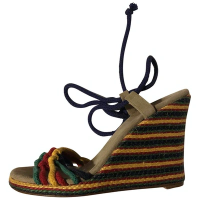 Pre-owned Marc By Marc Jacobs Cloth Sandals In Multicolour
