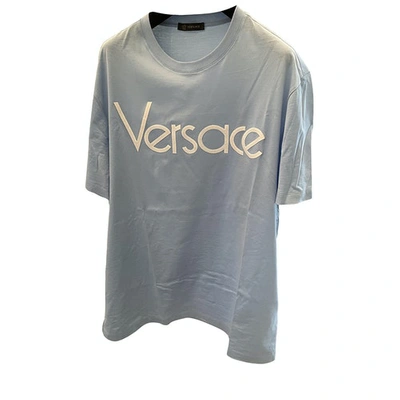 Pre-owned Versace Turquoise Cotton T-shirt