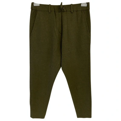 Pre-owned Isabel Marant Étoile Wool Trousers In Green