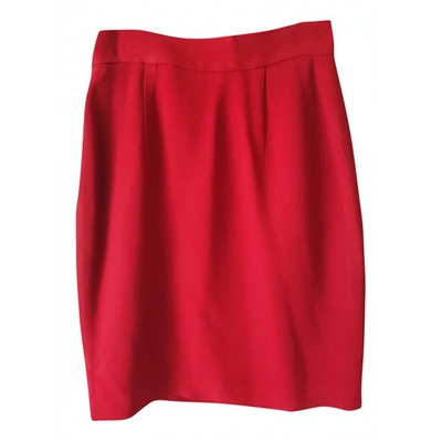 Pre-owned Moschino Mini Skirt In Red