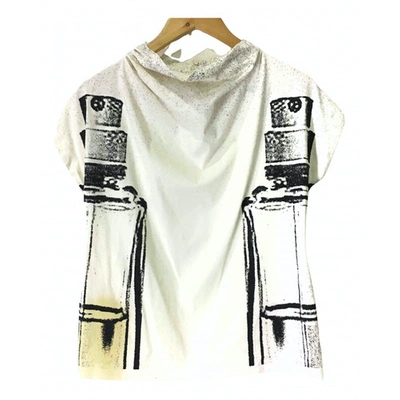Pre-owned Stephan Schneider White Cotton Top