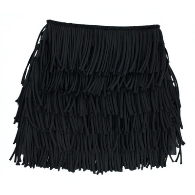 Pre-owned Pierre Balmain Mini Skirt In Black