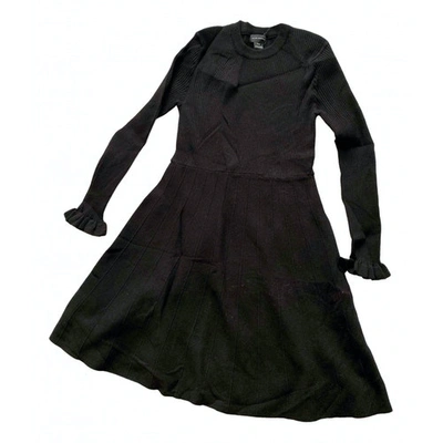 Pre-owned Club Monaco Wool Mid-length Dress In Black
