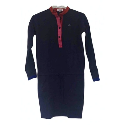 Pre-owned Lacoste Mid-length Dress In Navy