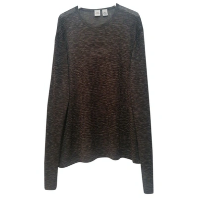 Pre-owned Emporio Armani Brown Viscose Knitwear & Sweatshirt