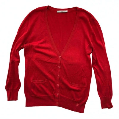 Pre-owned Carolina Herrera Red Cotton Knitwear