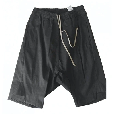 Pre-owned Rick Owens Grey Cotton Shorts