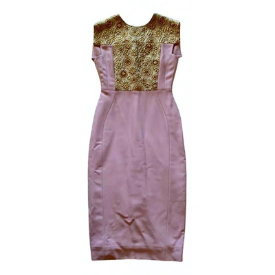 Pre-owned Antonio Berardi Mini Dress In Pink