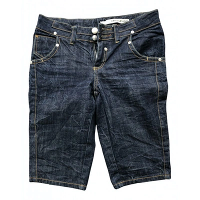 Pre-owned Dkny Blue Denim - Jeans Shorts