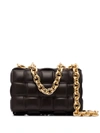 Bottega Veneta The Chain Cassette Intrecciato-leather Bag In Brown