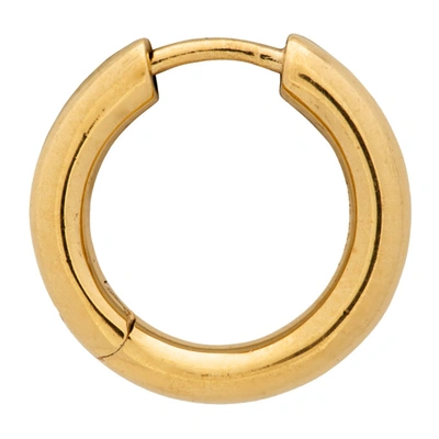 Maria Black Gold-plated Polo Single Huggie Hoop Earring