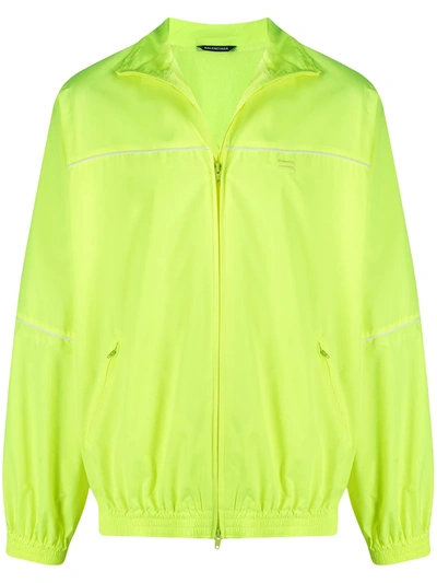 Balenciaga Fluorescent Track Jacket In Yellow