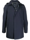 Herno 2-layer Gore-tex Down Jacket In Navy Blue Nylon In Blue