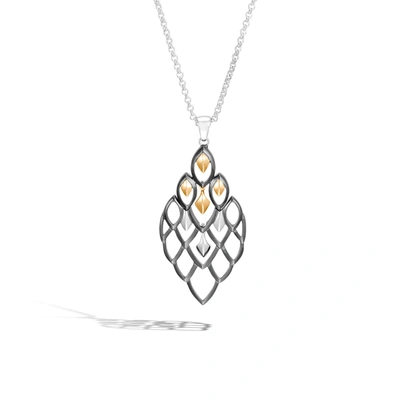 John Hardy Legends Naga Pendant Necklace In Sterling Silver/yellow Gold