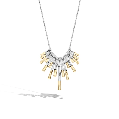 John Hardy Bamboo Bib Necklace In Multicolor