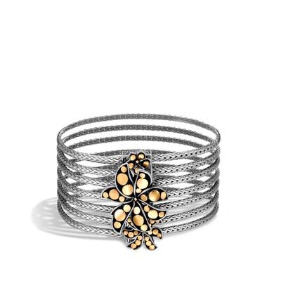 John Hardy Heritage Multi Row Bracelet In Silver And Gold