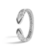 John Hardy Modern Chain Kick 6.25 Cuff Bracelet In Treated Black Sapphire
