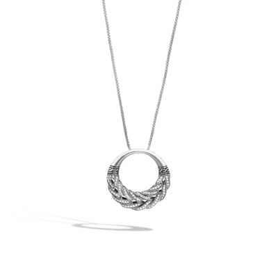 John Hardy Classic Chain Pendant Necklace In White Diamond