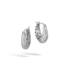 John Hardy Classic Chain Hoop Earring In White Diamond