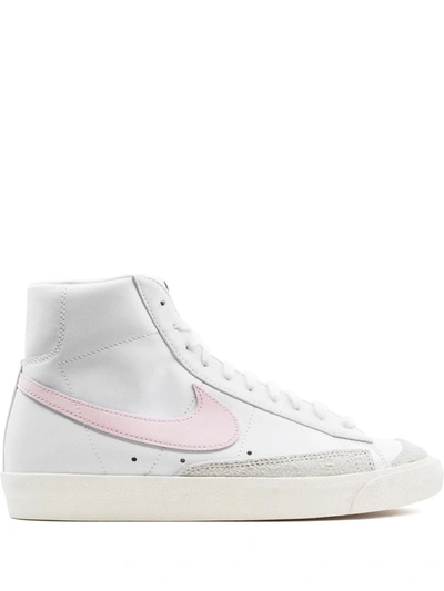 Nike Men's Blazer Mid '77 Vintage Leather High-top Sneakers In White