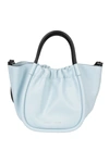 Proenza Schouler Smooth Calf Small Ruched Tote In Celeste