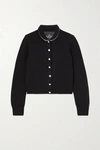 THE MARC JACOBS THE JEWELED CRYSTAL-EMBELLISHED WOOL-BLEND CARDIGAN