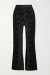 GANNI PLISSÉ-GEORGETTE FLARED PANTS