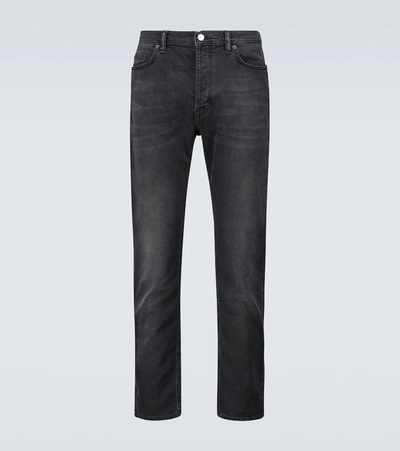 Acne Studios Max Stay Cotton Denim Jeans In Black