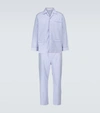 DEREK ROSE JAMES STRIPED PAJAMA SET,P00538428