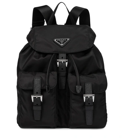 Prada Nylon Backpack In Black