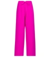 Valentino Wide-leg Silk Cady Pants In Pink