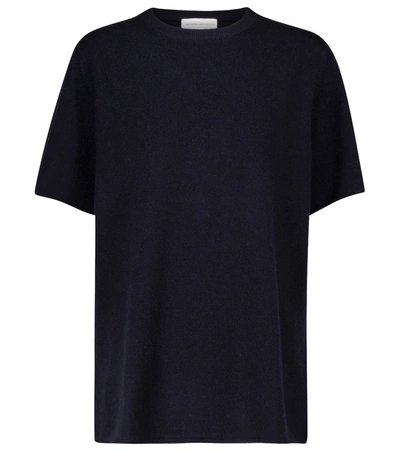 Extreme Cashmere No. 64 Oversized Stretch-cashmere T-shirt In Blue