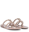 Valentino Garavani Woman Thong Sandal Light Brown Size 7 Rubber In Beige