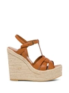 SAINT LAURENT SAINT LAURENT TRIBUTE WEDGE SANDALS