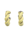 BOTTEGA VENETA BRAIDED HOOP EARRINGS