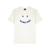 PS BY PAUL SMITH OFF-WHITE PRINTED COTTON T-SHIRT,3967259