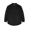 JIL SANDER BLACK TAFFETA SHIRT,3967356