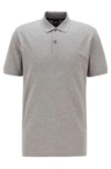 Hugo Boss - Regular Fit Polo Shirt In Pima Cotton Piqu - Silver