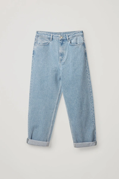 Cos Tapered Ankle-length Jeans In Blue