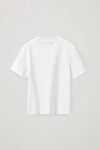 Cos Boxy-fit Heavyweight T-shirt In White