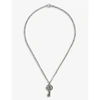GUCCI DOUBLE G KEY STERLING-SILVER NECKLACE,R03669063