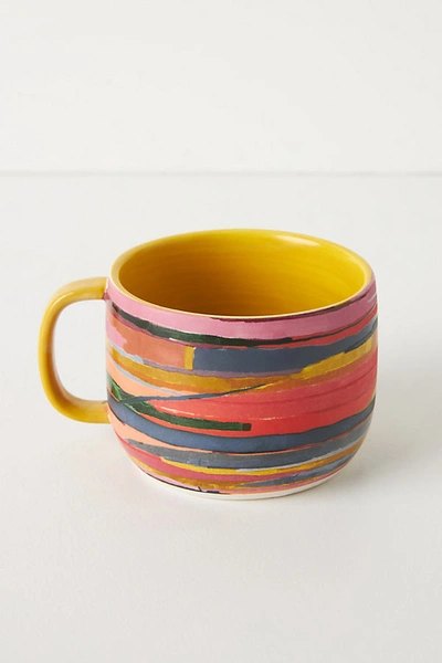 Carolyn Gavin Parterre Mug By  In Yellow Size Mug/cup