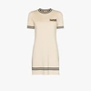 Gucci Horsebit-embellished Wool-jersey Dress. In Neutrals