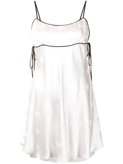 Alice Mccall Hotel Lobby Satin Mini Dress In White